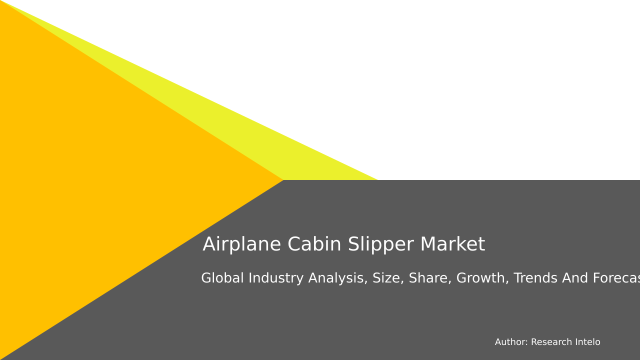 Airplane Cabin Slipper Market Research Report 2033